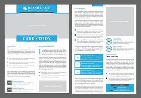 Case Study Newsletter For Business vector