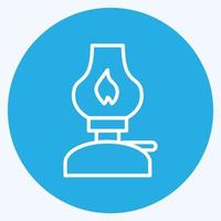 Icon Kerosene Lamp. suitable for House symbol. blue eyes style. simple design editable. design template vector. simple illustration vector