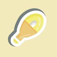 Sticker Led Bulb. suitable for House symbol. simple design editable. design template vector. simple illustration vector