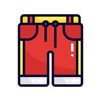 shorts filled line style icon. vector illustration for graphic design, website, app