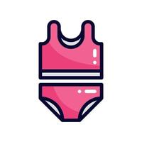 swimming suit filled line style icon. vector illustration for graphic design, website, app