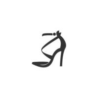 diseño de logotipo de icono de tacones altos vector