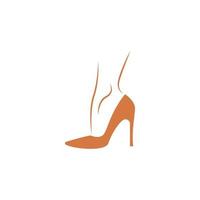 High heels icon logo design vector