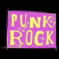 el vector de ilustración de punk rock para la sudadera con capucha de la chaqueta de la camiseta se puede usar para pegatinas, etc.