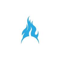 llama, ilustración del logotipo del icono de fuego vector