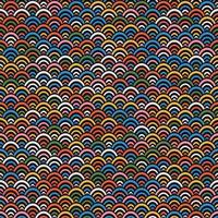 Abstract Retro Geometric seamless pattern. Bright colorful nostalgic background design. Vector Illustration