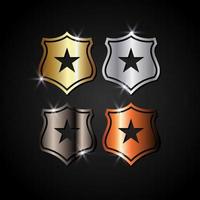 Set of shield icon. Shield guard vector illustration. Shield for security or protection symbol.