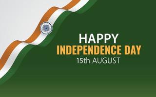 15th August Indian independence day celebration vector background.