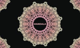 diseño de fondo de patrón de mandala abstracto. diseño de mandala ornamental de lujo. vector