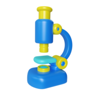 Microscope 3D Illustration Icon png