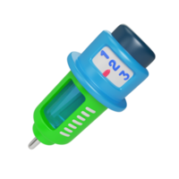 ícone de ilustração 3d de insulina png