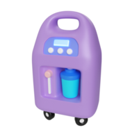 ícone de ilustração 3d do concentrador de oxigênio png