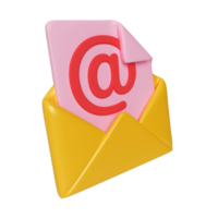 icono de correo electrónico 3d png