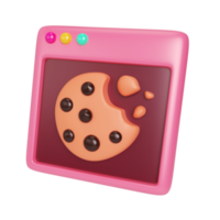 Cookie 3D Illustration Icon png