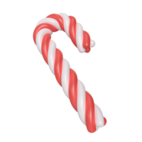 icône illustration 3d canne en bonbon png