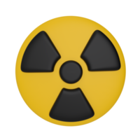 Radiation 3D Illustration Icon png