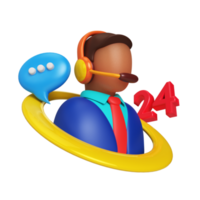 customer service 3d render png