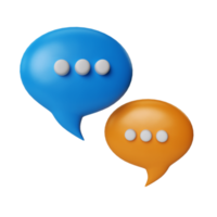 Communication Speech Bubble 3D Icon png