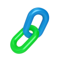 Symbol für Hyperlink-3D-Illustration png