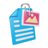 Attachment 3D Illustration Icon png