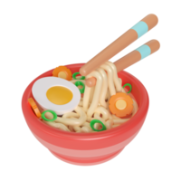 Noodle 3D Illustration Icon