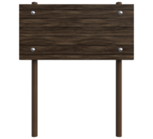 madeira, poste de madeira renderização 3d png