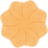orange blomma akvarell png