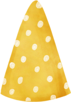 dibujo a mano de sombrero de fiesta de halloween acuarela png