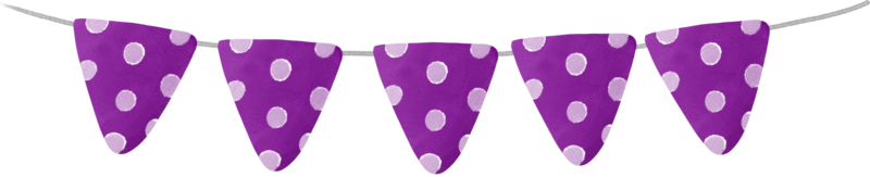 violet halloween drapeau bannière guirlande aquarelle png