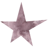 Beautiful watercolor boho star png