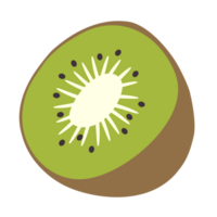 Brightly colored kiwi fruit PNG file