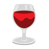 file png cartone animato carino bicchiere di bevanda vino rosso