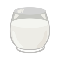bicchiere di latte simpatico cartone animato file png