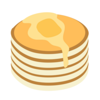 Pancake dessert cute cartoon PNG file
