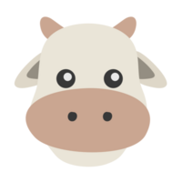 fichier png d'animaux mignons de dessin animé de vache