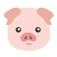 Schwein Cartoon niedliches Tier Png-Datei png