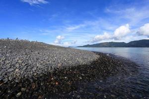 Colorful pebbles at beautiful photo