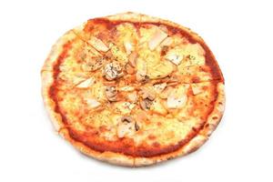 Pizza funghi with extra    mushrooms photo
