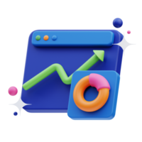 Business Icon, Dashboard, 3d Illustration png