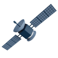 ilustración 3d de satélite png