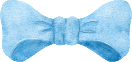 Blue Bow Watercolor png