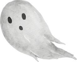 illustration aquarelle fantôme halloween png