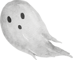 ilustración de acuarela de fantasma de halloween png