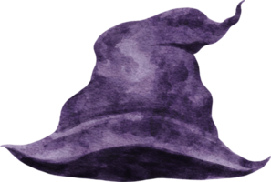 aquarelle de chapeau de sorcière halloween png