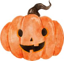 illustrazione dell'acquerello di halloween della zucca png