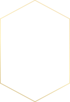 luxe huwelijksuitnodiging gouden frame png