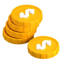 Abbildung der 3D-Dollar-Münze png