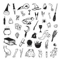 Set of Magic Symbols for Witchcraft and Divination vector