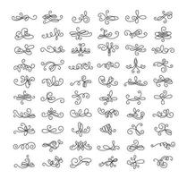 Set of Linear Squiggles vector