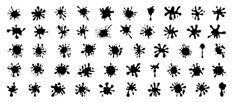 Set of Blots and Splashes